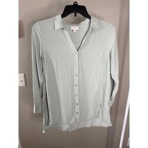 J. Jill long sleeve button up blouse